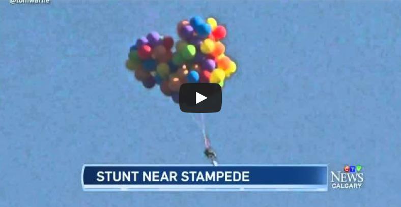 Zbor cu baloane, Foto: Captura YouTube