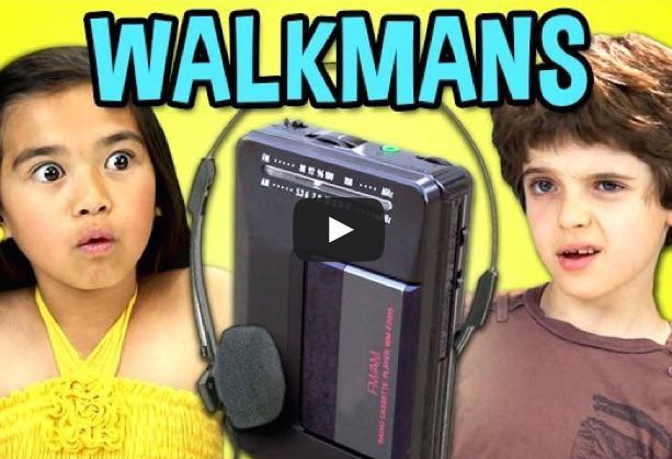 Cum reactioneaza copiii cand vad un walkman, Foto: Captura YouTube
