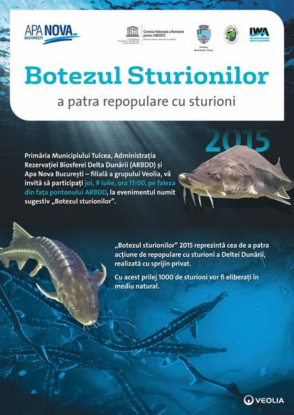 Botezul Sturionilor - afis, Foto: Apa Nova