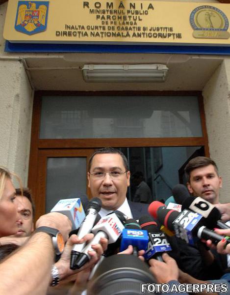 Victor Ponta la DNA, Foto: Agerpres