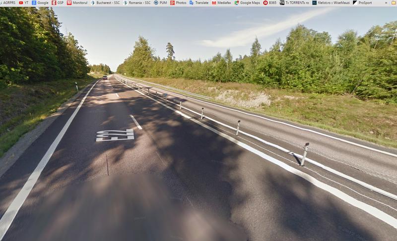 Drum in format 2X1 alternativ in Suedia, Foto: Google Street View