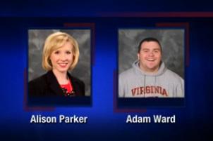 Alison Parker si Adam Ward, Foto: Captura WDBJ7