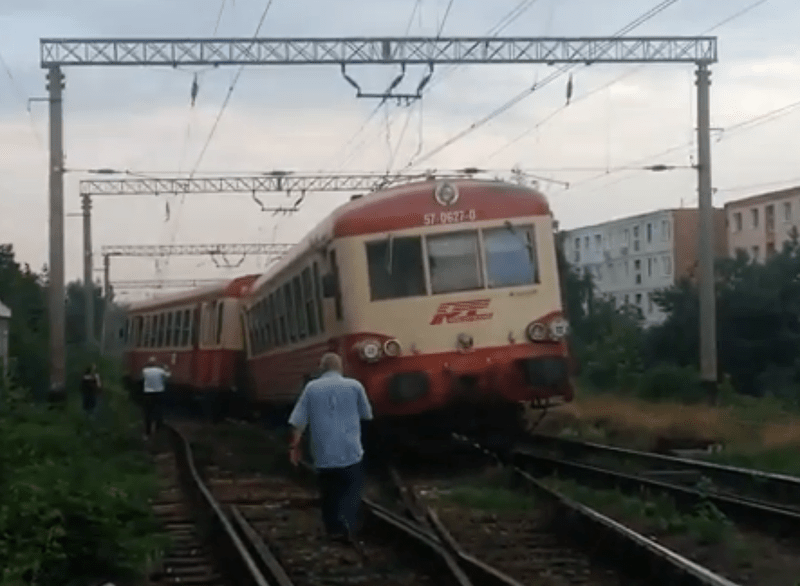 Tren deraiat aproape de Brasov, Foto: Captura YouTube
