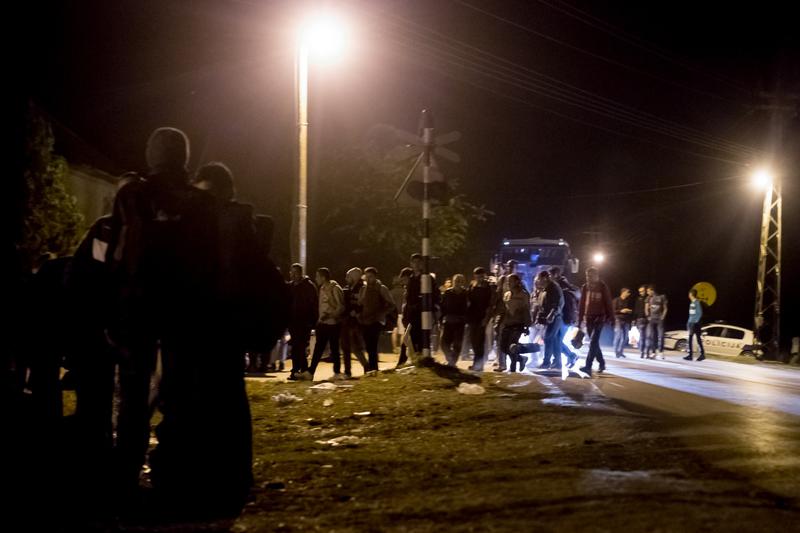 Refugiati la granita dintre Serbia si Ungaria, Foto: Bogdan Dinca / corespondent HotNews.ro
