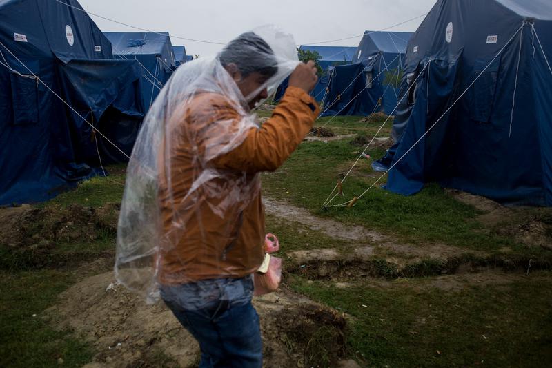 Refugiati in tabara de la Kanjiza, Foto: Bogdan Dinca / corespondent HotNews.ro