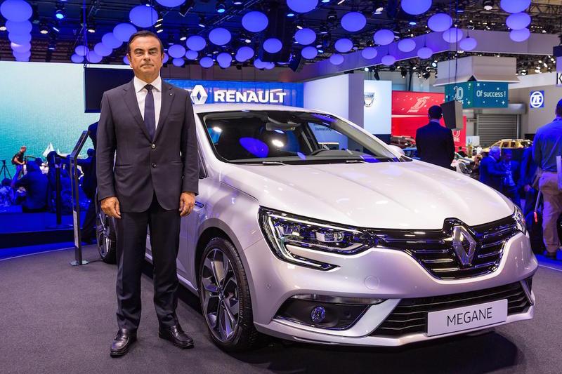 Carlos Ghosn alaturi de noul Renault Megane la IAA 2015, Foto: Renault