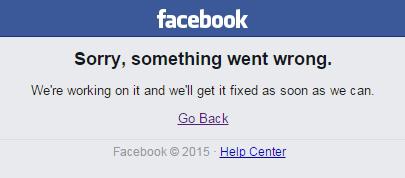 Facebook nu functioneaza, Foto: Captura Facebook.com