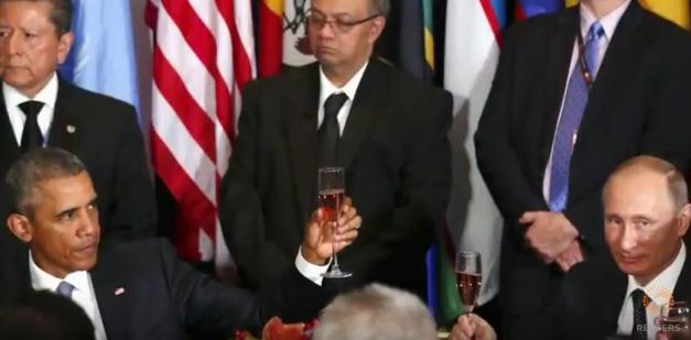 Barack Obama si Vladimir Putin, la New York, Foto: Captura YouTube