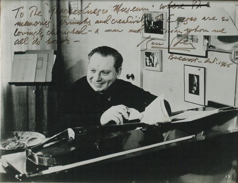 Isaac Stern s-a remarcat la editia din 1967 a Festivalului Enescu, Foto: Muzeul National George Enescu