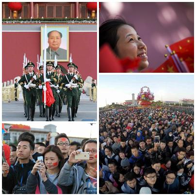 Ziua nationala a Chinei - Piata Tiananmen, Foto: Colaj foto