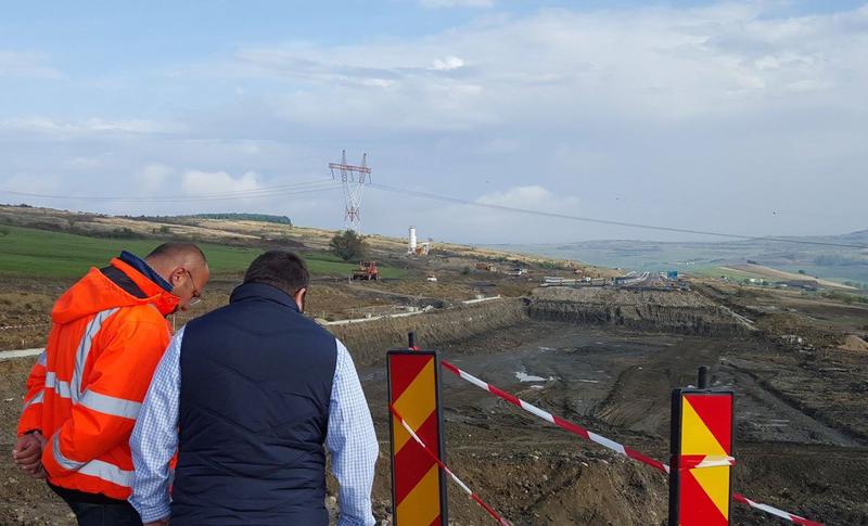 Autostrada Orastie - Sibiu, excavata pe o portiune de 200 de m, Foto: MT