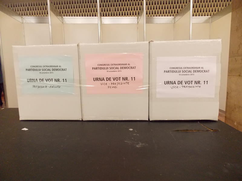 Urnele de vot de la Congresul PSD, Foto: Hotnews