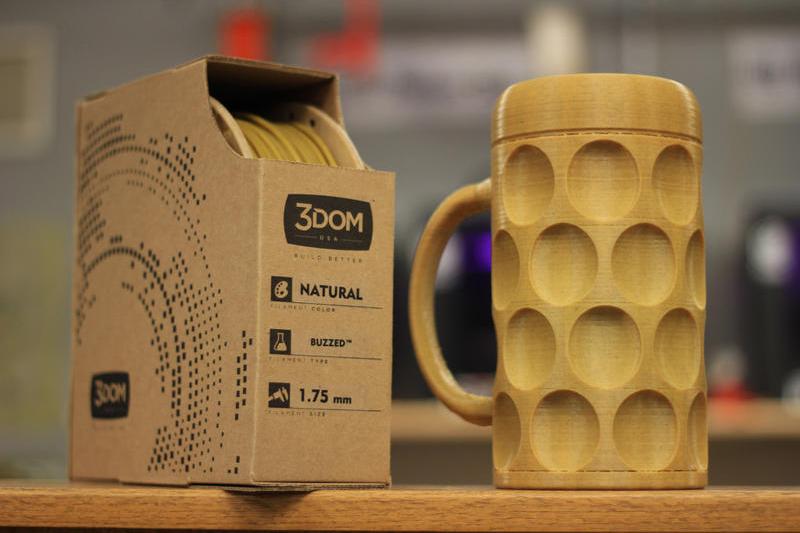Obiecte imprimate 3D din resturi de bere, Foto: 3domusa.com