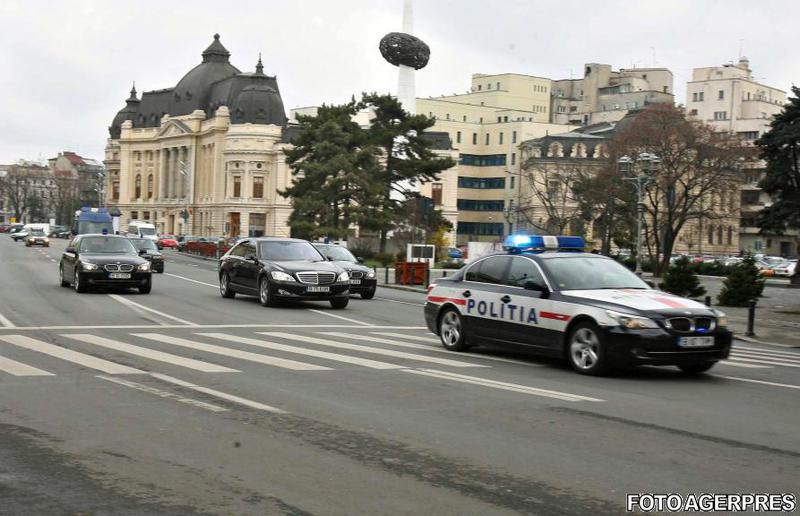 Coloana oficiala in Bucuresti, Foto: Agerpres