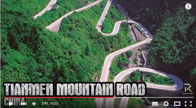 Drumul montan Tianmen din China, Foto: Captura YouTube