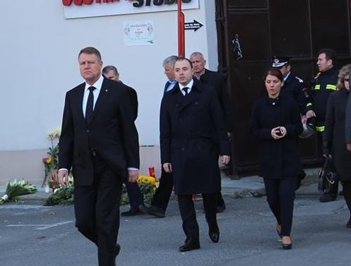 Klaus Iohannis, la locul tragediei din Colectiv 2, Foto: Mihai Ivascu / Hotnews.ro