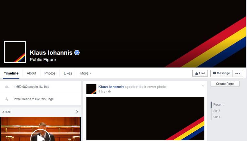 Pagina Facebook Iohannis, Foto: Facebook/ Klaus Iohannis