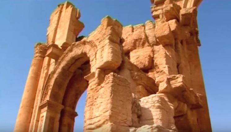 Arcul de triumf din Palmyra, Foto: Captura Youtube.com