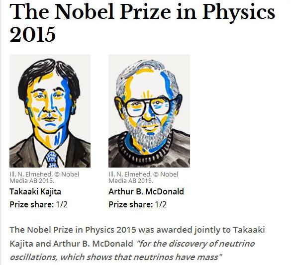 Nobelul pentru fizica in 2015, Foto: Nobel Foundation