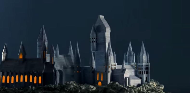 Castelul Hogwarts din hartie, Foto: Captura YouTube