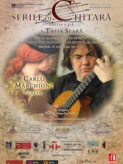Afis serile de Chitara, 3 noiembrie, Foto: Asociatia Culturala Kitharalogos