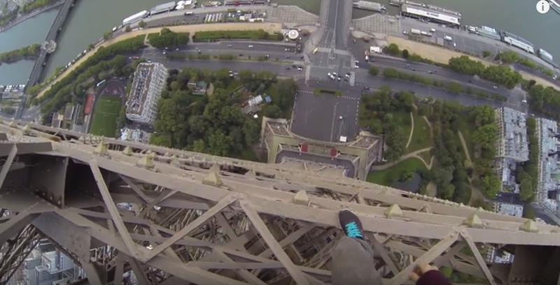 Catarare pe Turnul Eiffel, Foto: Captura YouTube