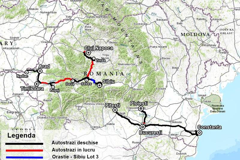 Autostrazile in constructie in Romania - noiembrie 2015, Foto: Hotnews