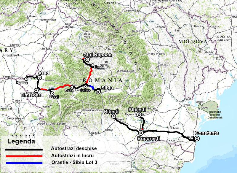 Autostrazile in constructie in Romania - noiembrie 2015, Foto: Hotnews