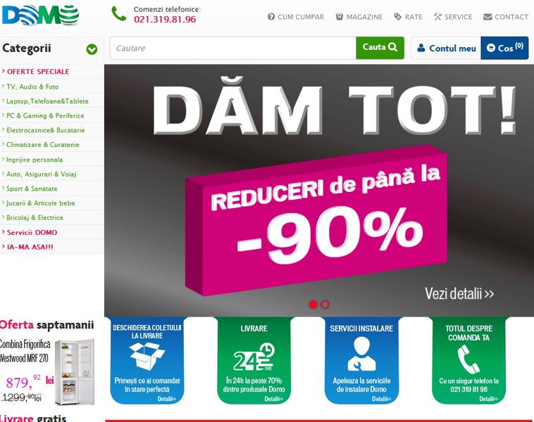 Site-ul Domo, Foto: DOMO