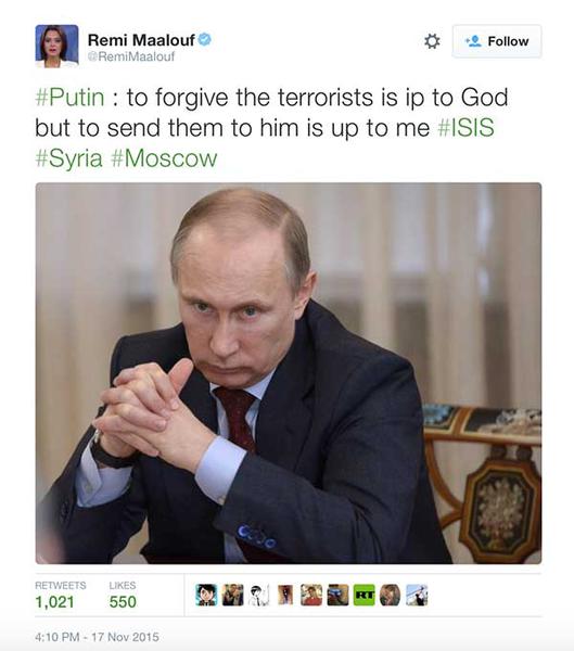 fakepathputin-maalouf, Foto: Hotnews