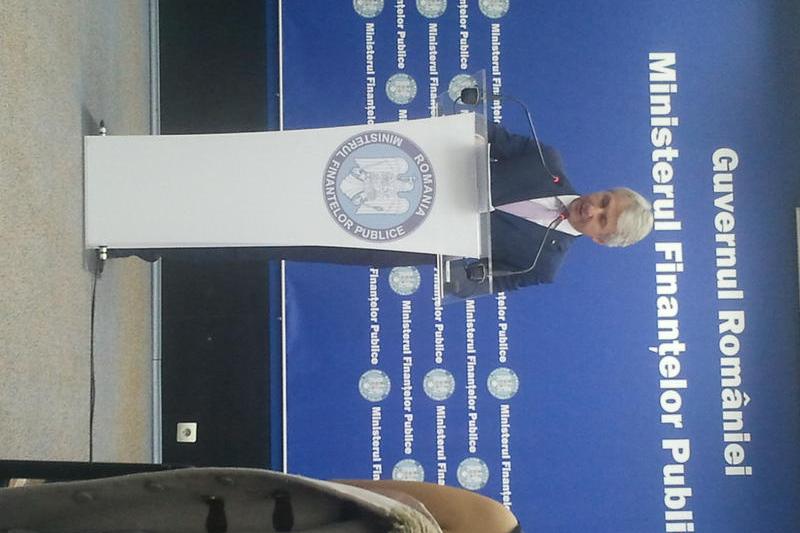 Eugen Teodorovici, la ultima conferinta de presa ca ministru de Finante, Foto: Hotnews