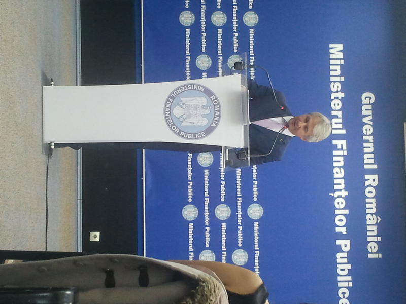 Eugen Teodorovici, la ultima conferinta de presa ca ministru de Finante, Foto: Hotnews