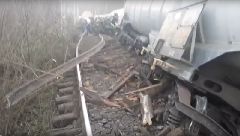 Tren deraiat in judetul Brasov, Foto: Captura YouTube