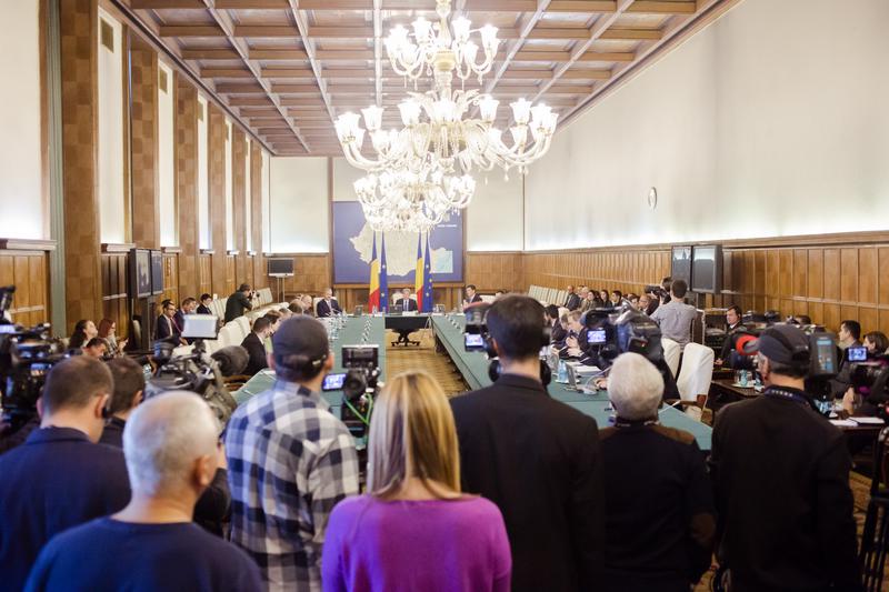 Prima sedinta a Guvernului Ciolos, Foto: Bogdan Dinca