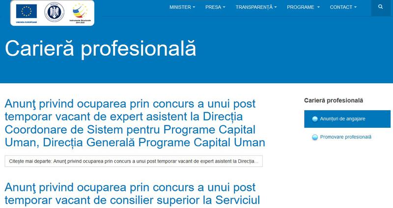 Angajari la Fonduri Europene, Foto: MFE