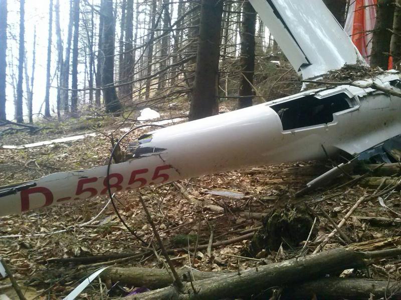 Epava planorului disparut, Foto: Departamentul pentru Situatii de Urgenta