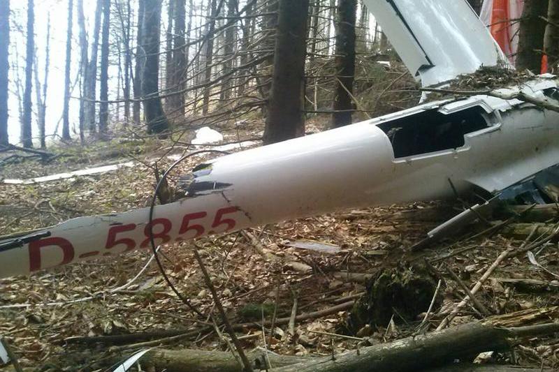 Epava planorului disparut, Foto: Departamentul pentru Situatii de Urgenta