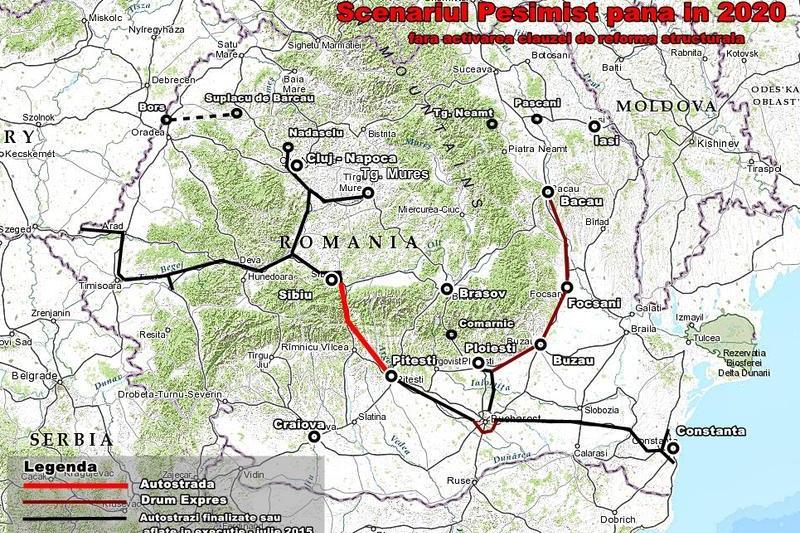 Scenariul pesimist din MPGT pana in 2020, Foto: Hotnews