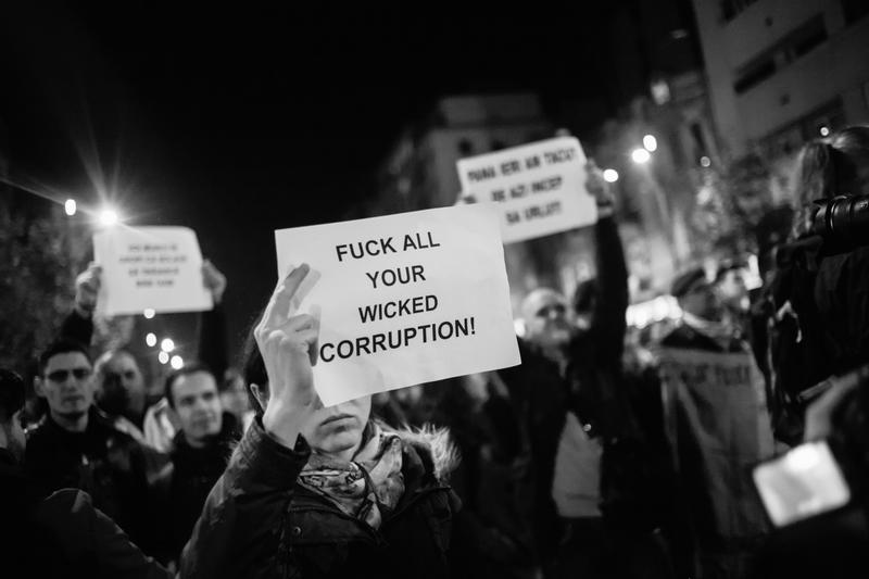 Protest in memoria victimelor de la clubul Colectiv, Foto: Bogdan Dinca / corespondent HotNews.ro