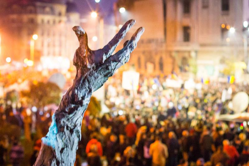 Protest dupa incendiul din clubul Colectiv, Foto: Alex Mihăileanu/ HotNews.ro