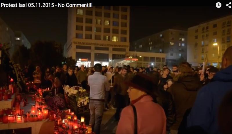 Protest Iasi 5 noiembrie, Foto: Captura YouTube