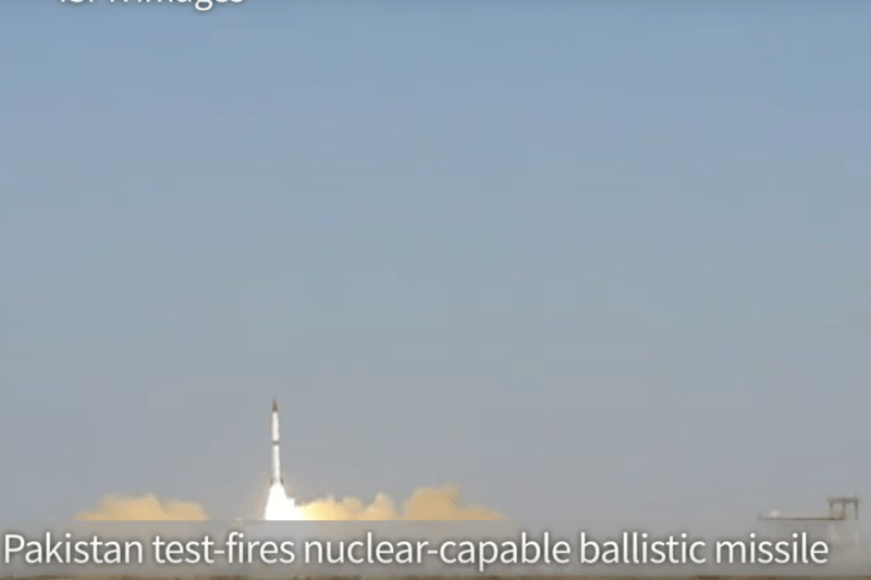 Pakistanul testeaza o racheta balistica, Foto: Captura YouTube