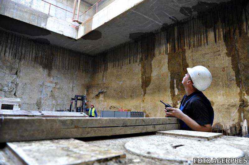 Lucrari la magistrala 5 de metrou Eroilor-Drumul Taberei, Foto: Agerpres