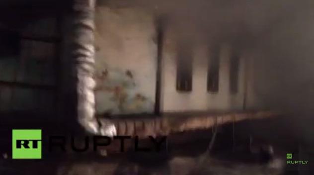 Incendiu intr-un spital din Rusia, Foto: Captura YouTube