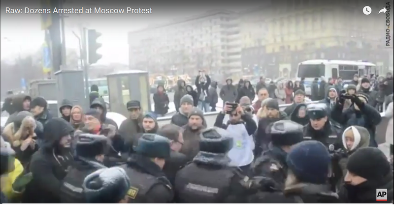 Proteste in Moscova de Ziua Constitutiei , Foto: Captura YouTube