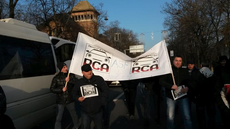 Protest impotriva scumpirii RCA, Foto: Hotnews