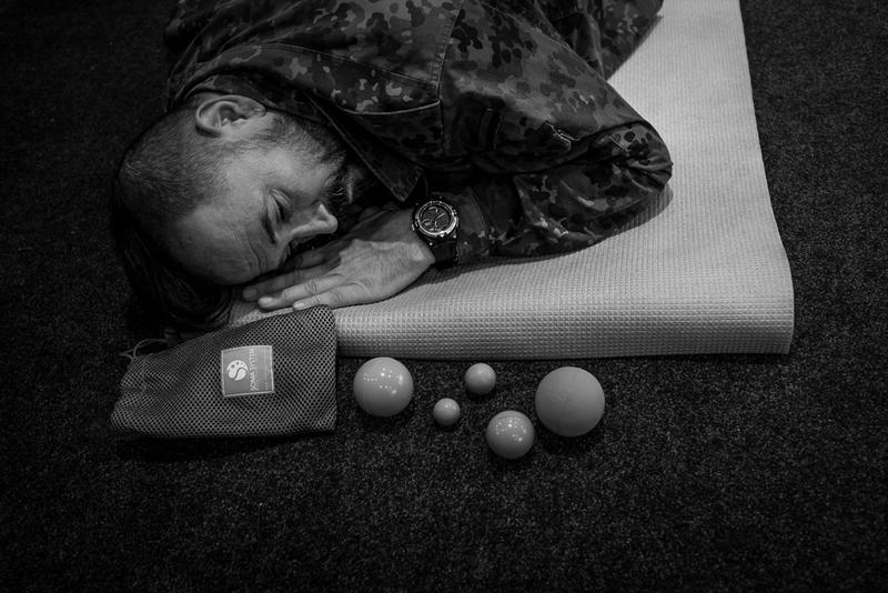 Soldat ucrainean la seminarul PTSD al Wounded Warrior Ukraine, Foto: Andrei Pungovschi