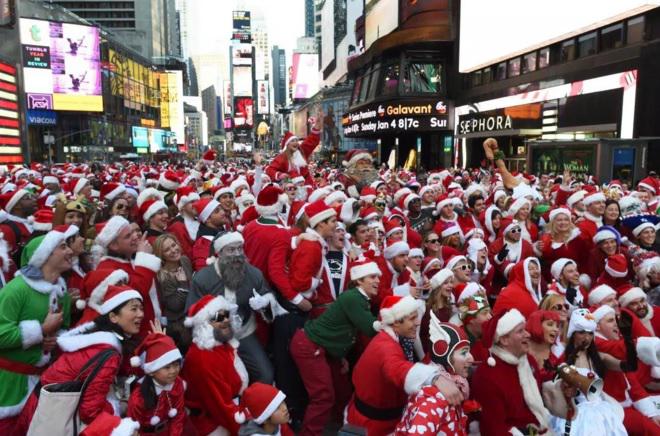 SantaCon New York 2015, Foto: captura ecran