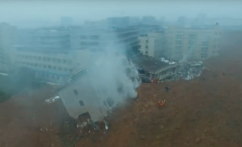 Alunecare de teren imensa in China, Foto: Captura YouTube