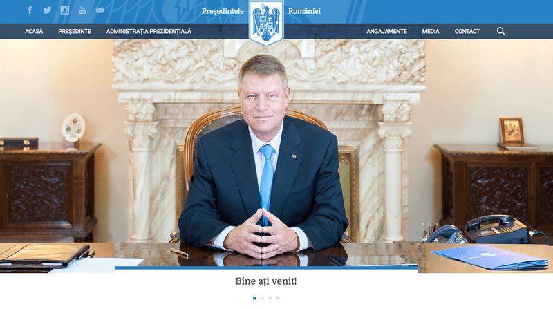 Noul site al Presedintiei, Foto: Presidency.ro